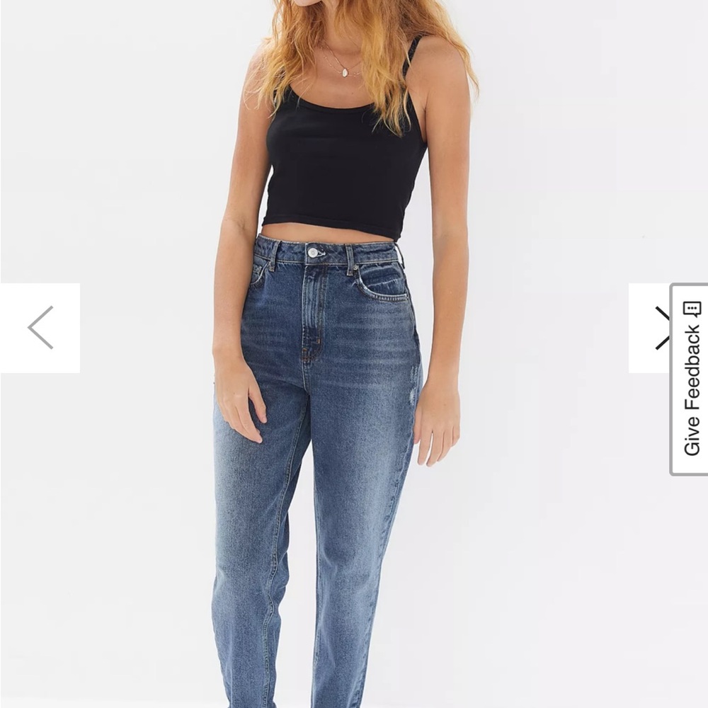 Urban Outfitters BDG Women's High Rise Dark Blue Mom Jeans sold out NWT